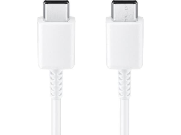 Type-C til Type-C-kabel Samsung EP-DW767JWE, 25W, 3A, 1,8m Hvit GP-TOU021RFCWW