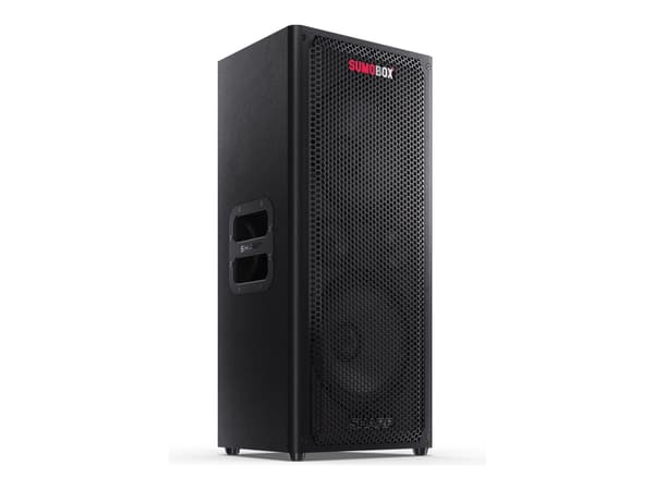 Sharp SumoBox CP-LS100 - Høyttaler - 2.0-kanal - trådløs - Bluetooth - Appstyrt - 120 watt - svart