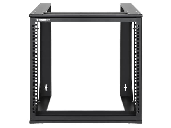 Intellinet 716185, Telinekehikko, Musta, Terästä, 30 kg, 9U, RoHS ANSI/EIA 310-E IEC 60297-3