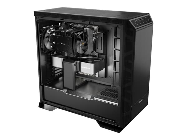 be quiet! Dark Base Pro 901 - FT - ATX - genomskinlig sidopanel (härdat glas) - ingen strömförsörjning (ATX / PS/2) - svart - USB/ljud