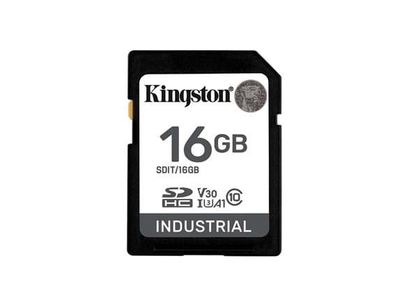 Kingston Industrial - Flashminnekort - 16 GB - A1 / Video Class V30 / UHS-I U3 / Class10 - microSDHC UHS-I
