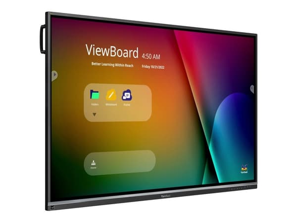 Viewsonic IFP7550-5F, 190,5 cm (75"), 1650,24 x 928,26 mm, 400 cd/m², 1,07 miljardia väriä, 3840 x 2160 pikseliä, 4K Ultra HD