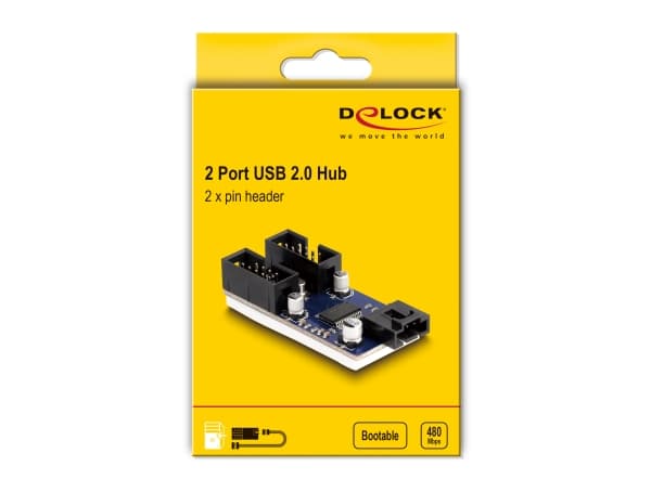 Delock - USB-adapter - USB 2.0 x 2