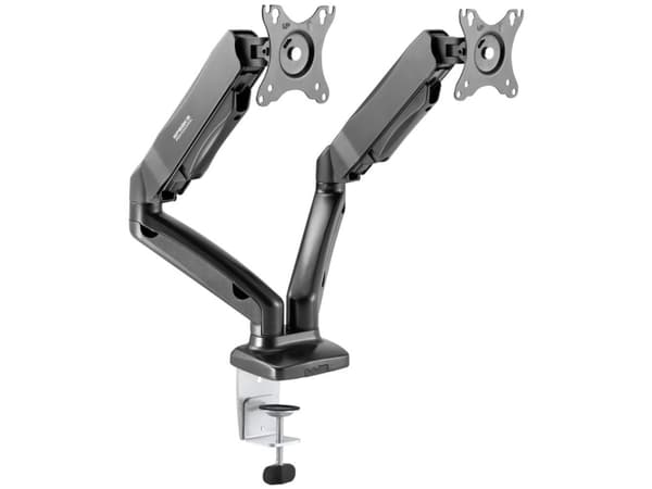 SpeaKa Professional SP-MM-910 Dobbelt Skærmbeslag 43,2 cm (17) - 81,3 cm (32) Gastryk-teknologi, Kan vippes, Kan svinges