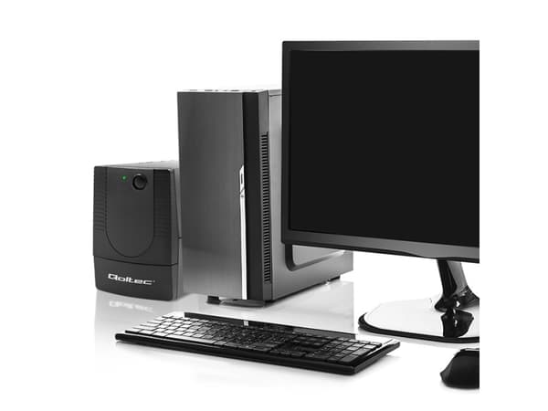 Qoltec UPS nødstrømforsyning | monolitt | 1000VA | 600W