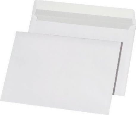 NC Konvolutter C6 HK KONVOLUTTER (MED REMPE) HVIT 50 STK.