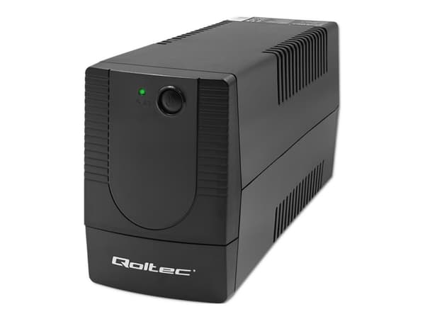 Qoltec UPS nødstrømforsyning | Monolith| 650VA | 360W Sort