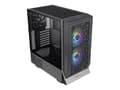 Miniatyrbild 1 av 5: Thermaltake Ceres 300 TG ARGB - Mid tower - utökad ATX - genomskinlig sidopanel (härdat glas) - ingen strömförsörjning (PS/2) - svart - USB/ljud