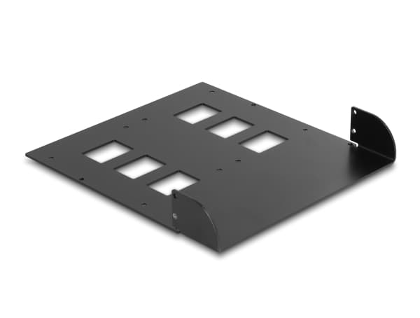 Delock - Adapter för lagringsfack - 5,25 till 2 x 2,5 tum - svart - för P/N: 47005, 47011