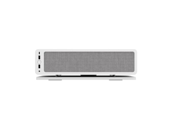 Fractal Design Ridge - SFF - mini-ITX - ingen strømforsyning (SFX12V/SFX-L12V) - hvit - USB/lyd