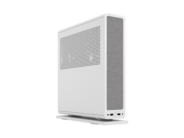 Fractal Design Ridge - SFF - mini-ITX - ingen strømforsyning (SFX12V/SFX-L12V) - hvit - USB/lyd