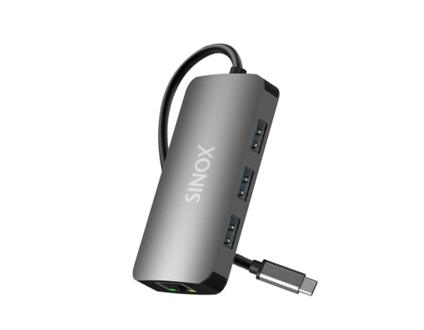 Sinox PRO USB C Hub. Aluminium