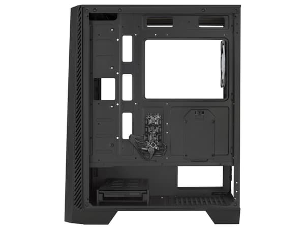 Aerocool Mirage, Midi Tower, PC, Svart, ATX, micro ATX, Mini-ITX, ABS, SPCC, Härdat glas, Blå, Grön, Röd