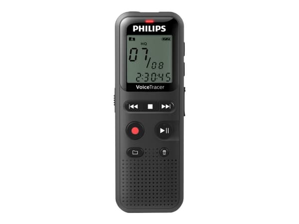 Philips Voice Tracer DVT1160 - Röstinspelare - 1 Watt - 8 GB - svart
