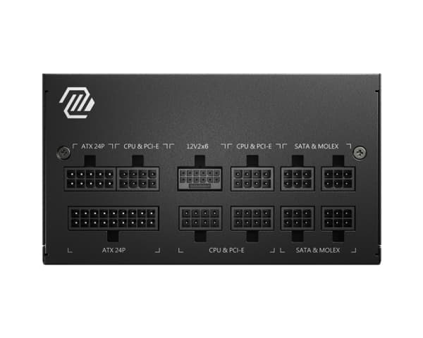 MSI MAG A750GL PCIE5 - Strømforsyning (intern) - ATX12V 3.0/ EPS12V - 80 PLUS Gold - AC 100-240 V - 750 watt - aktiv PFC