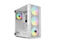 Miniatyrbild 2 av 4: Savio Raptor White X1 ARGB Glass/Mesh White Computer Case, Midi Tower, PC, Vit, ATX, EATX, ITX, micro ATX, Nät, Stål, Härdat glas, Spela