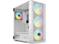 Miniatyrbild 1 av 4: Savio Raptor White X1 ARGB Glass/Mesh White Computer Case, Midi Tower, PC, Vit, ATX, EATX, ITX, micro ATX, Nät, Stål, Härdat glas, Spela