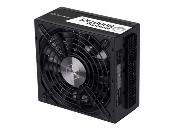SilverStone SFX-L Series SST-SX1000-LPT - Strømforsyning (intern) - ATX12V 2.4 / SFX12V 4.0 / SFX-L - AC 115/230 V - 1000 watt - aktiv PFC - svart
