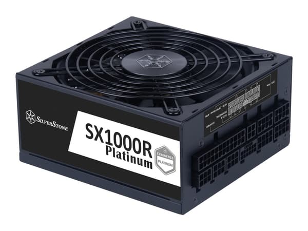 SilverStone SFX-L Series SST-SX1000-LPT - Strømforsyning (intern) - ATX12V 2.4 / SFX12V 4.0 / SFX-L - AC 115/230 V - 1000 watt - aktiv PFC - svart