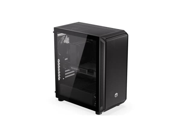 Endorfy Arx 500 Air - PC-hölje - ATX - genomskinlig sidopanel (härdat glas) - ingen strömförsörjning (ATX) - svart - USB/ljud
