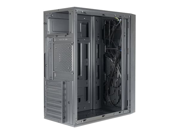 Inter-Tech A-301 Quad, Midi Tower, PC, Musta, ATX, mikro ATX, Mini-ITX, 14,5 cm, 24 cm