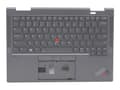 Pikkukuva 1 / 5: Lenovo - Kannettavan tietokoneen vaihtonäppäimistö - Trackpointilla - taustavalaistu - QWERTY - amk. englanti - harmaa - FRU - yläsuojuksella - Think