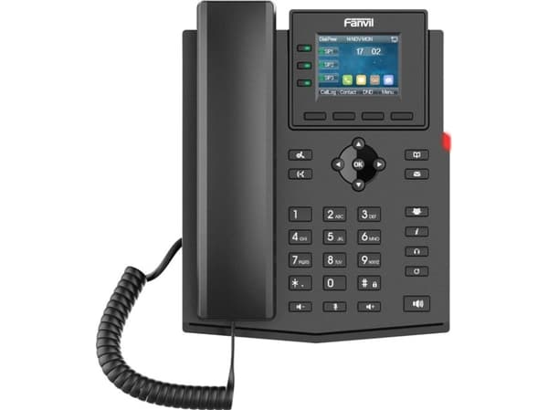 Fanvil X303W, IP-telefon, Sort, Kablet håndsett, Bord/Vegg, Linux, In-band, Utenfor båndet, SIP-info