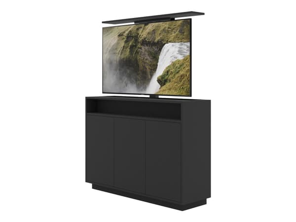Multibrackets 4707, 139,7 cm (55"), 50 kg, 200 x 200 mm, 600 x 400 mm, Musta musta