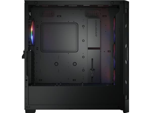 COUGAR Gaming CGR-5AD1B-RGB, Midi Tower, PC, Svart, ATX, CEB, EATX, micro ATX, Mini-ITX, Nylon, Multi