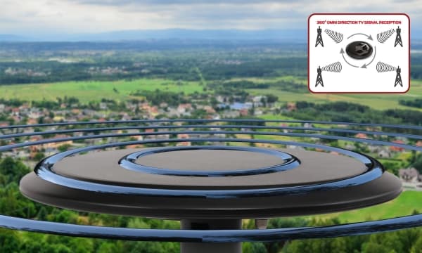 Antena RTV Opticum Antena dookólna RED EAGLE Dynamic UFO - aktywna