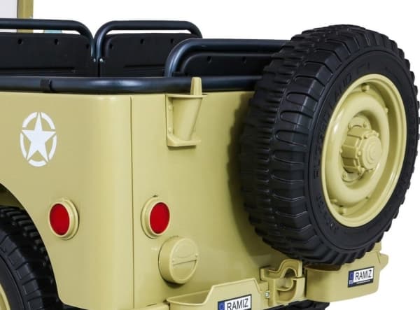Ramiz Retro Militärfordon 24V 4x4 Matcha