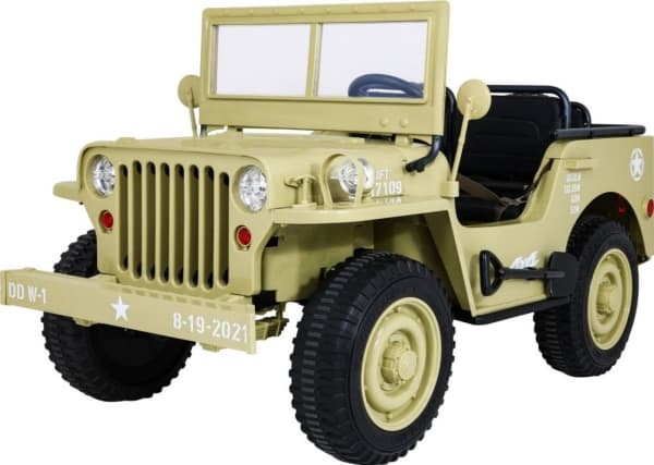 Ramiz Retro Militärfordon 24V 4x4 Matcha