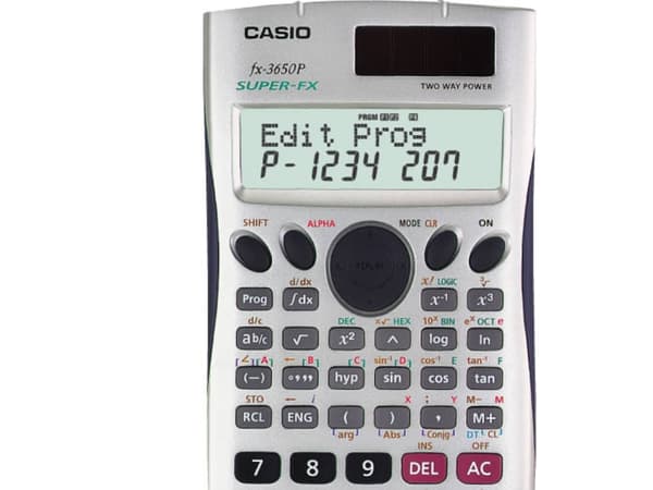 Casio FX-3650P, Ficka, Vetenskapsfunktion, 12 siffror, 2 linjer