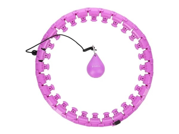 Hula hop plus size med faner og vægte HMS HHW12 lilla
