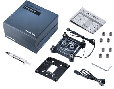 PHANTEKS C370I CPU-vedenjäähdytin, ARGB, akryyli - musta