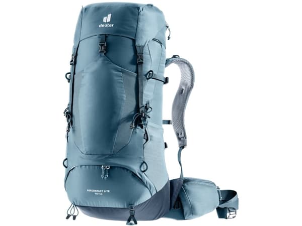Deuter Aircontact Lite 40 + 10, Innvendig ramme, Topp, Turgåing, Blå, atlantic-ink, Voksen