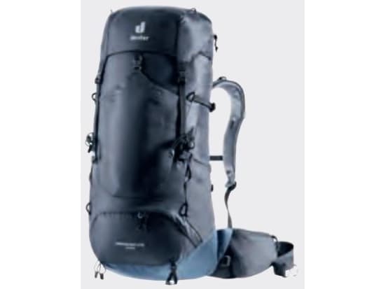 Deuter Aircontact Lite 40 + 10, Inre ram, Övre, Vandring, Svart, Blå, Unisex, Polyamid, Polyester