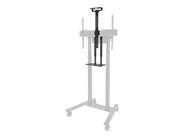 Neomounts AV1-875BL - Monteringskomponent (kamerahylle, hylle, 2 adapterplater) - for videostang - stål - svart - vognmonterbar - for Neomounts FL55-