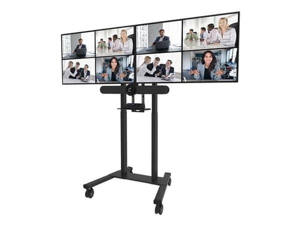 Neomounts ADM-875BL2 - Monteringskomponent (adapter) - mikrojustering - för 2 LCD/plasmapaneler - låsbar - stål - svart - skärmstorlek: 42"-65" - sta