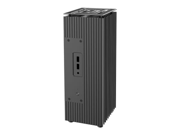 Akasa Turing AC Pro, Small Form Factor (SFF), PC, Svart, UCFF, Gjuten aluminium, Koppar, HDD, Energiljus