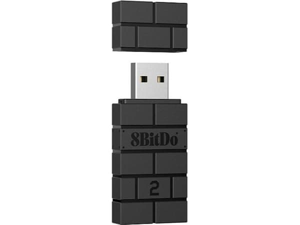 8Bitdo USB Wireless Adapter 2, USB A-tyyppi, Bluetooth, Musta, Android, 56 mm, 24 mm