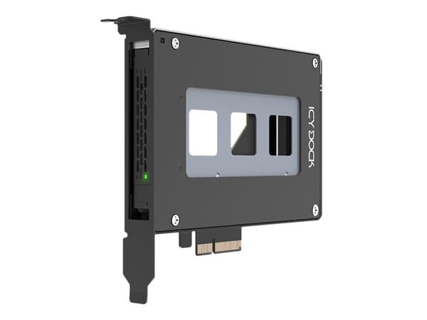 ICY Dock ToughArmor MB111VP-B - Bevegelig lagerrack - U.2 / U.3 SSD mobilstativ - 2.5" - NVMe - PCIe 4.0 x4 - svart