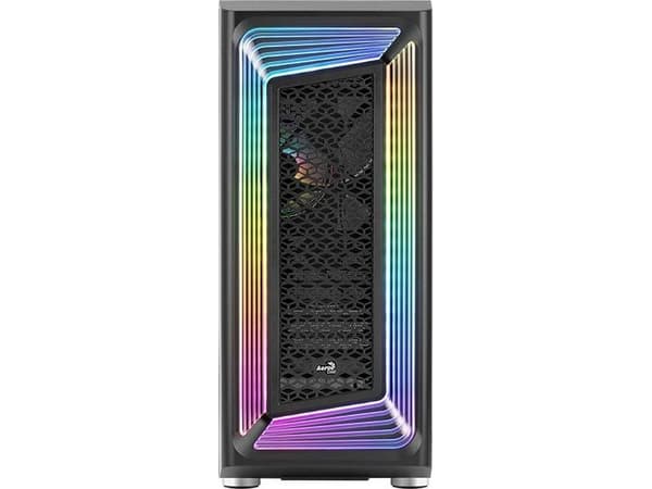 Aerocool Interstellar, Midi Tower, PC, Svart, ATX, micro ATX, Mini-ITX, ABS, 16,3 cm Svart