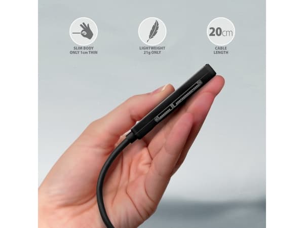 Axagon ADSA-FP2C USB-C 5Gbps - SATA 6G, 2.5 SSD/HDD SLIM adapter - Adapter - Digital/Daten, USB Type-C, SATA, Hankoppling, Svart, PC / Notebook / Tab