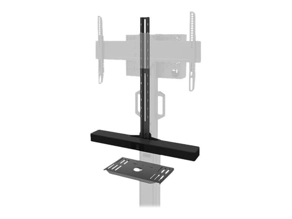 Neomounts AV1-825BL - Monteringskomponent (kamerahylle, hylle) - for videostang - stål - svart - vognmonterbar - for P/N: FL50S-825BL1, FL50S-825WH1