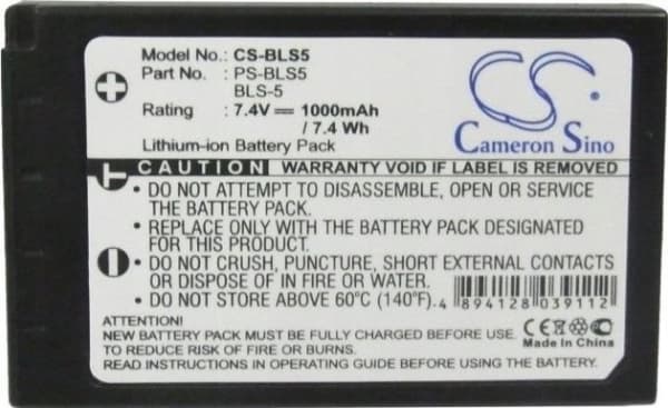 Rechargeable Cameron Sino Rechargeable Battery Type Bls-5/Bls-50/Ps-bls5 For Olympus