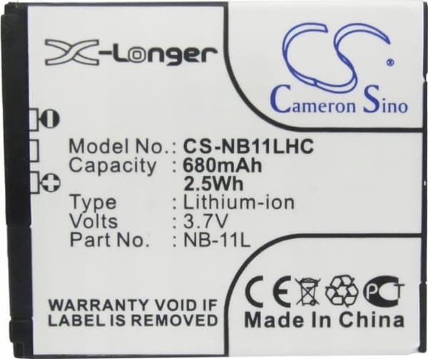 Akumulator Cameron Sino Akumulator Bateria Typu Nb-11l / Nb-11lh / Nb11l Do Canon / Cs-nb11lhc