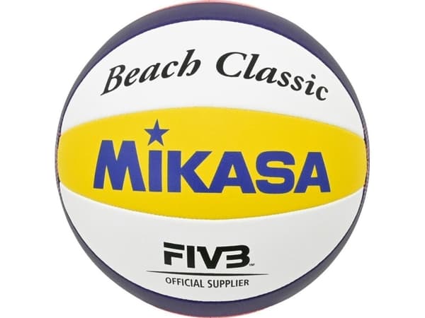 MIKASA BV551C, 10-panel ball, Blå, Hvit, Gult, Composite, Nylon, Utendørs, 66 - 68 cm, FIVB