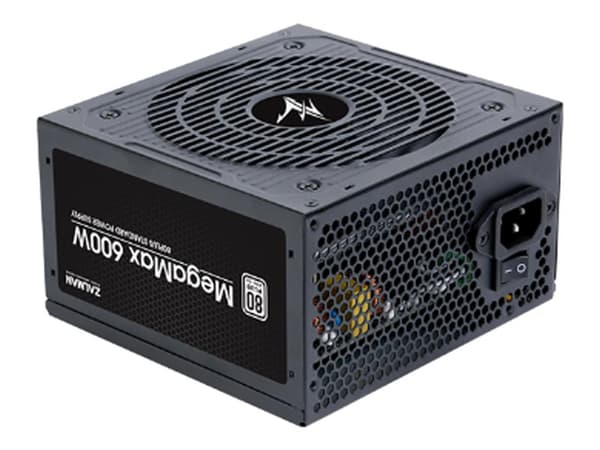 Zalman ZM600-TXII V2 MegaMax 80PLUS 230V EU STANDARD Certified high efficiency PCI-E, 600 W, 200 - 240 V, 50 - 60 Hz, 5 A, Aktiivinen, 20+4 pin ATX