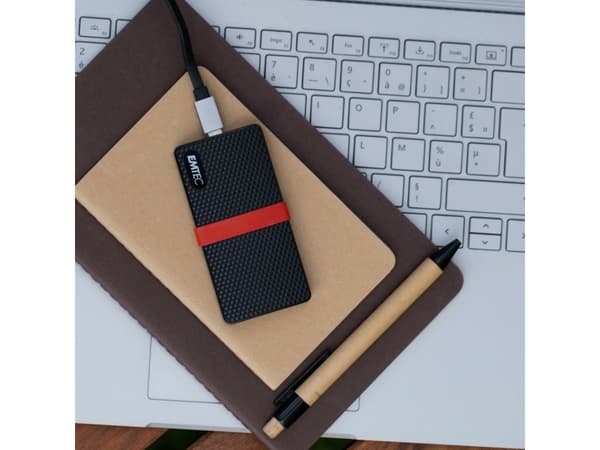 Emtec X200, 2 TB, USB Type-C, 3.2 Gen 1 (3.1 Gen 1), 450 MB/s, 5 Gbit/sek., Asst.